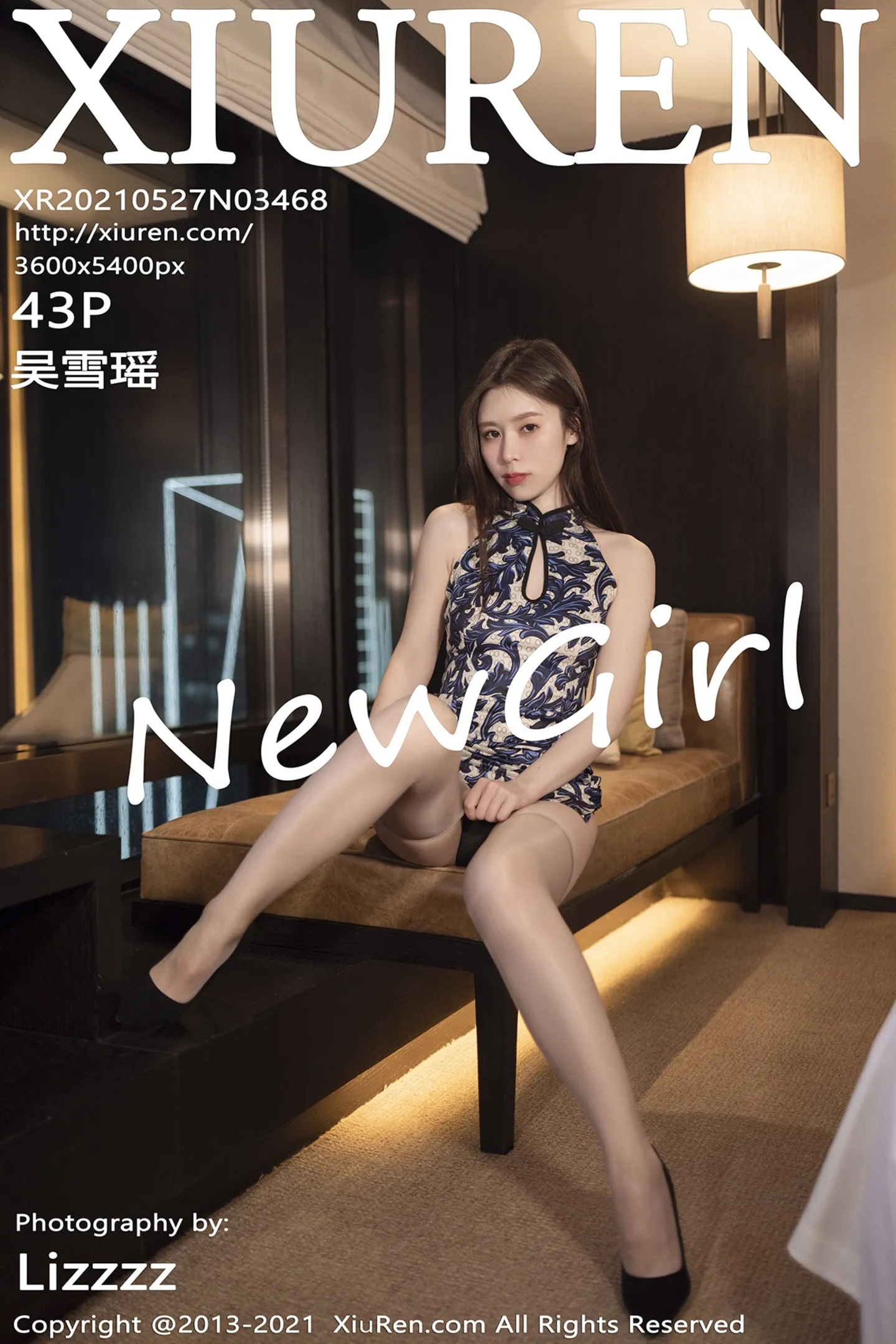 [XiuRen秀人网]VOL.3468 嫩模吴雪瑶私房床上黑色丁字裤秀火辣身材极致诱惑写真43P-秀人网官方网站